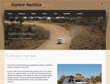 Tablet Screenshot of 4x4rental-namibia.com
